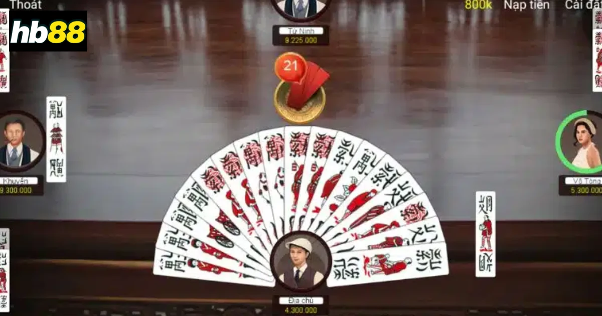Cách chơi bài chắn tại HB88